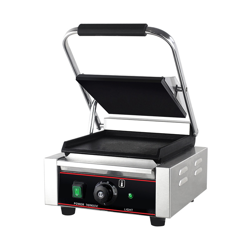 Stainless Steel Commercial Electric Panini Grill Kitchen Machine